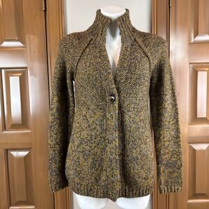 Loft Cardigan Multicolor Front button closure Size Med NWT